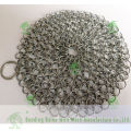 2015 Alibaba china supply SS316 chainmail scrubber cast iron pan cleaner